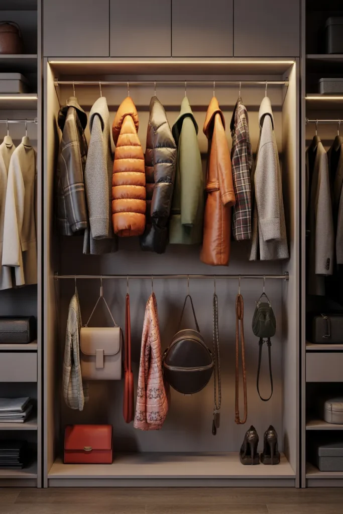 8. Hang Hooks on the Back Wall