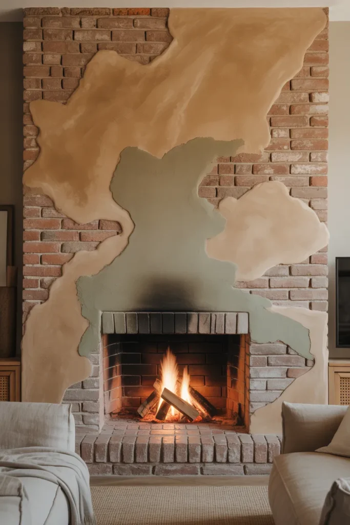 8. Plaster Over Brick (The Quick Update)