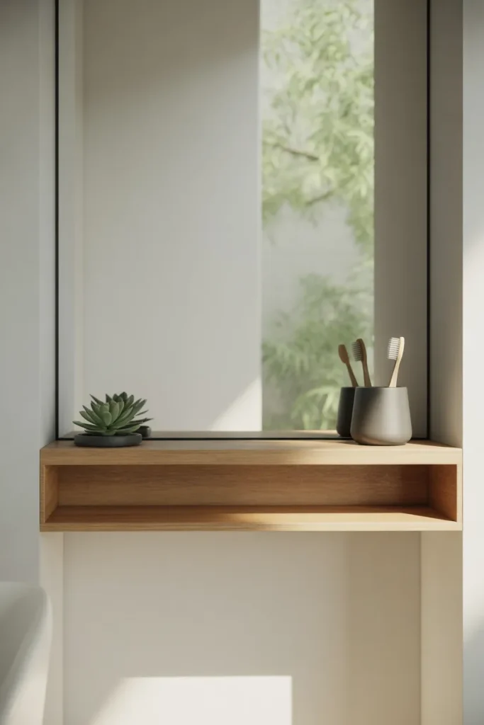 First Idea A Simple Floating Shelf Right in the Middle