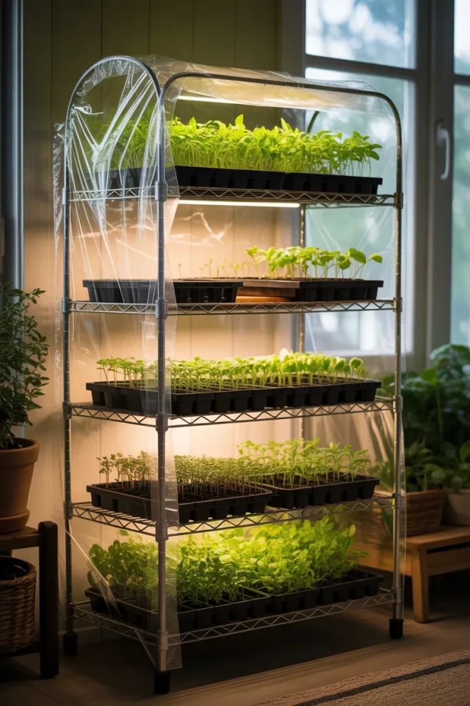 Idea 10 – Wire Shelf And Plastic Cover