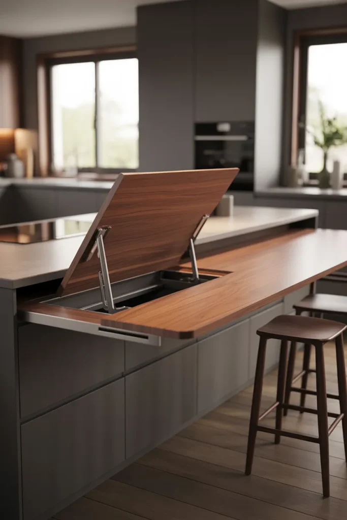 Idea 11: Peninsula That Turns Into a Table