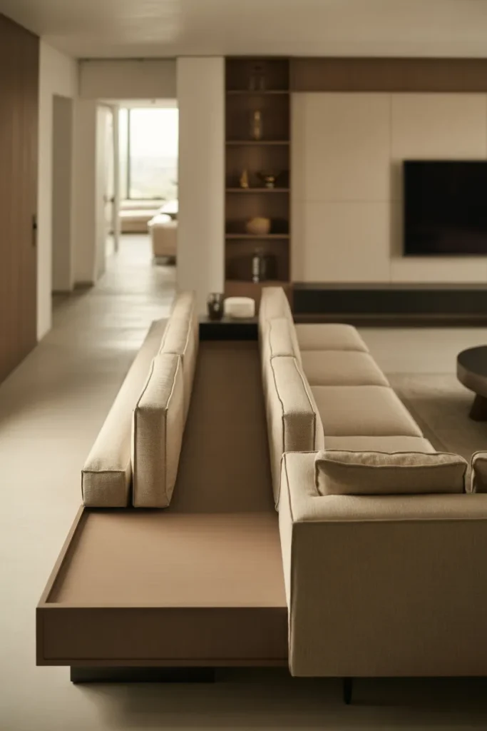 Idea 11 Turn the Back of a Sectional into a Bench