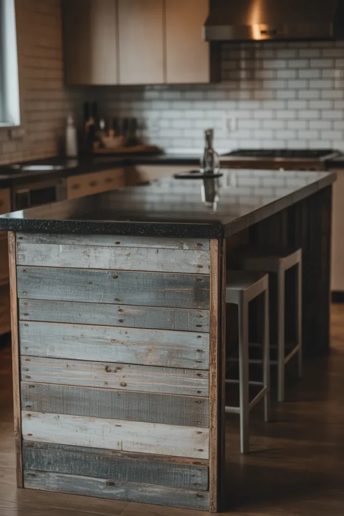 Idea 13: Rustic Barnwood Siding on the Front