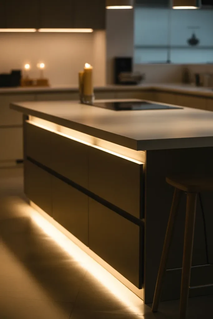 Idea 14: Peninsula With a Downlight Glow