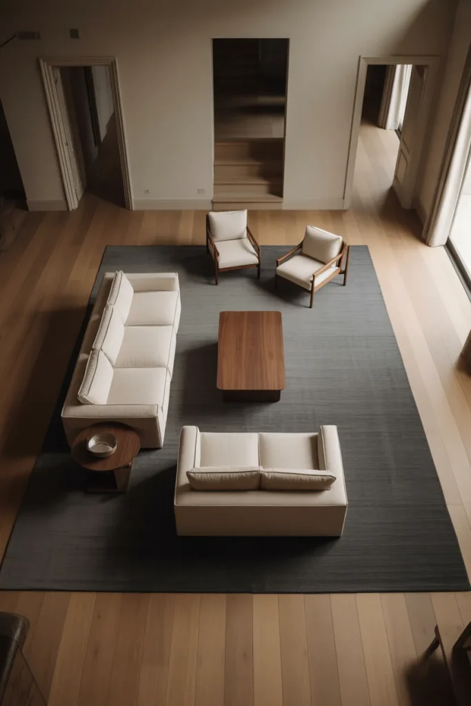 Idea 3 Place a Rug That Defines a Shape