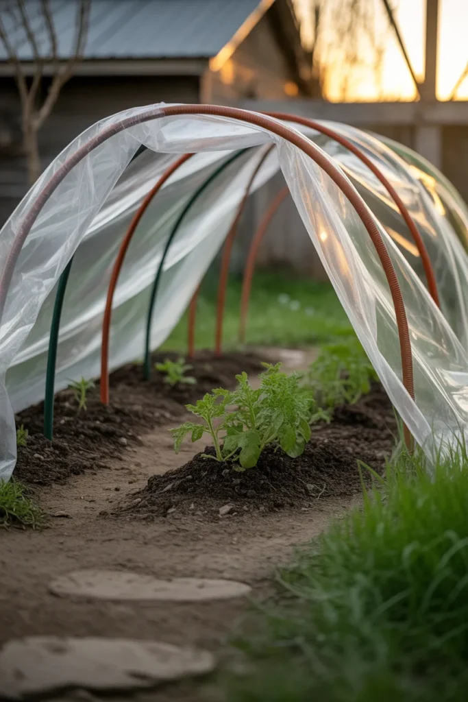 Idea 6 – Hoop House With Garden Hose