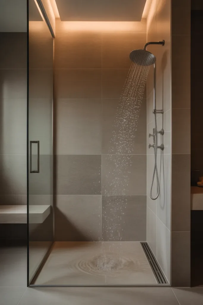 Idea 6 – The Diagonal Shower Head Placement