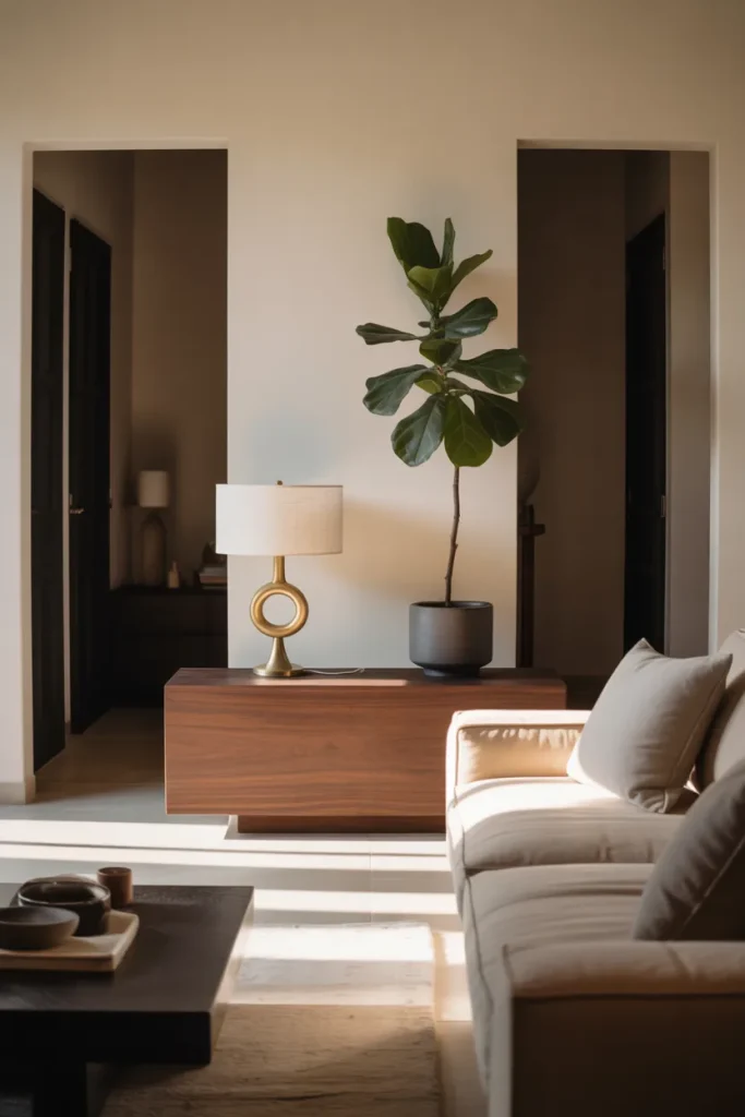 Idea 7 Turn a Long Console Table into a Hallway Wall