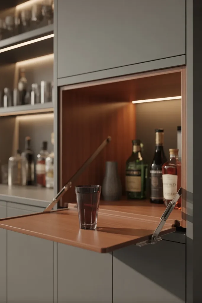 Idea 7 – Attach a Fold-Down Shelf for Extra Work Space