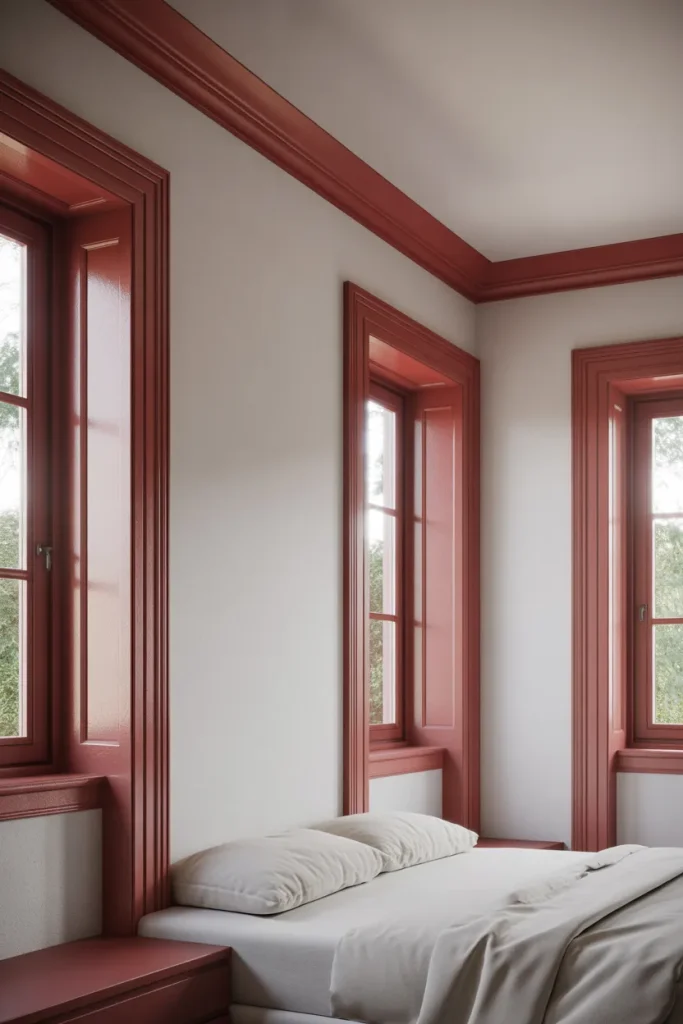 12. Red Trim Instead of White Trim