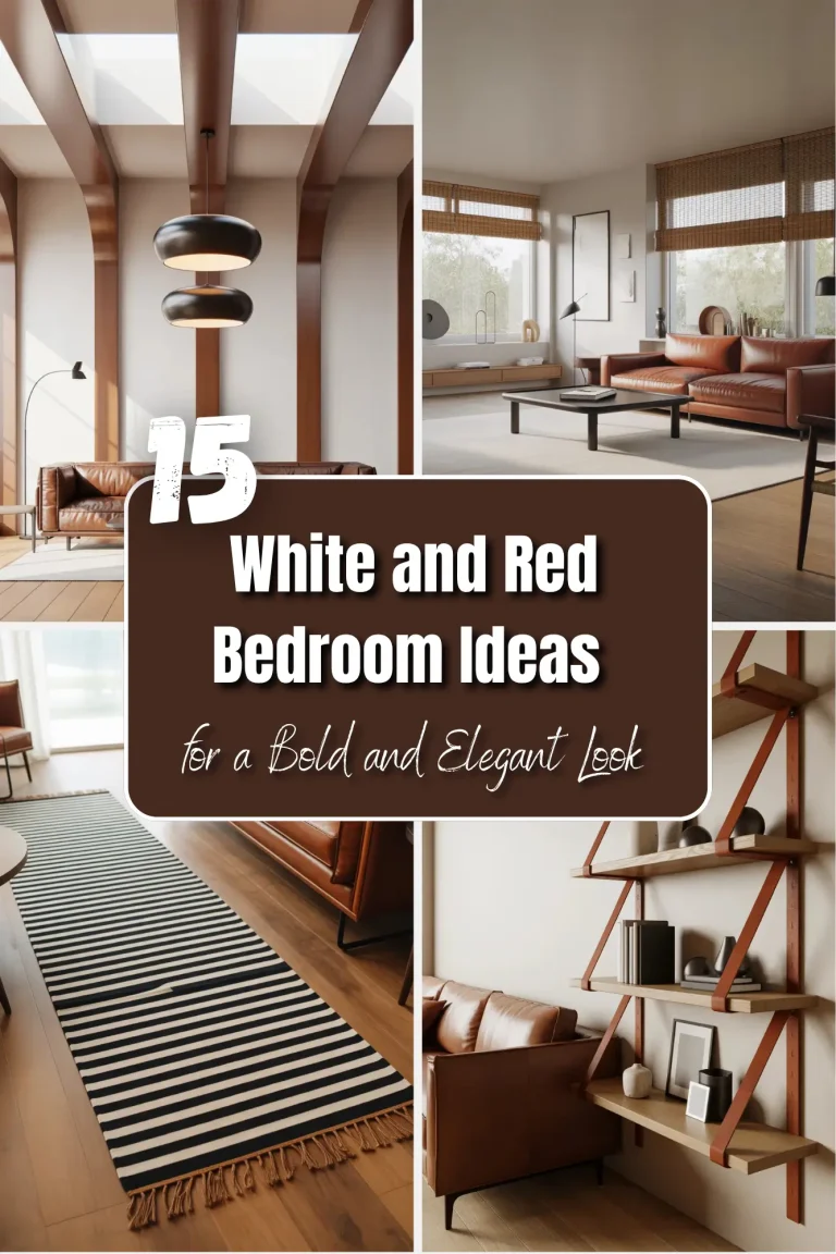 15 White and Red Bedroom Ideas