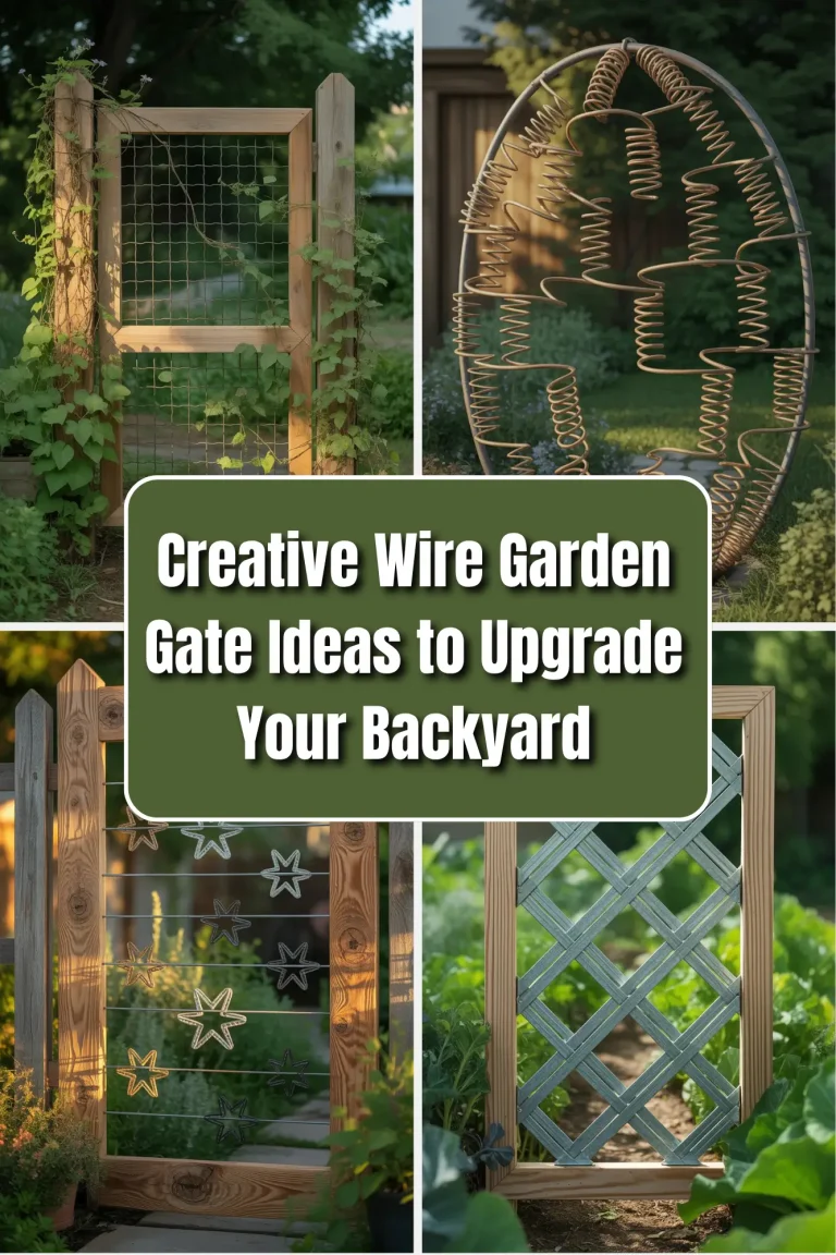 17 Creative Ideas for Building a Garden Gate with Wire