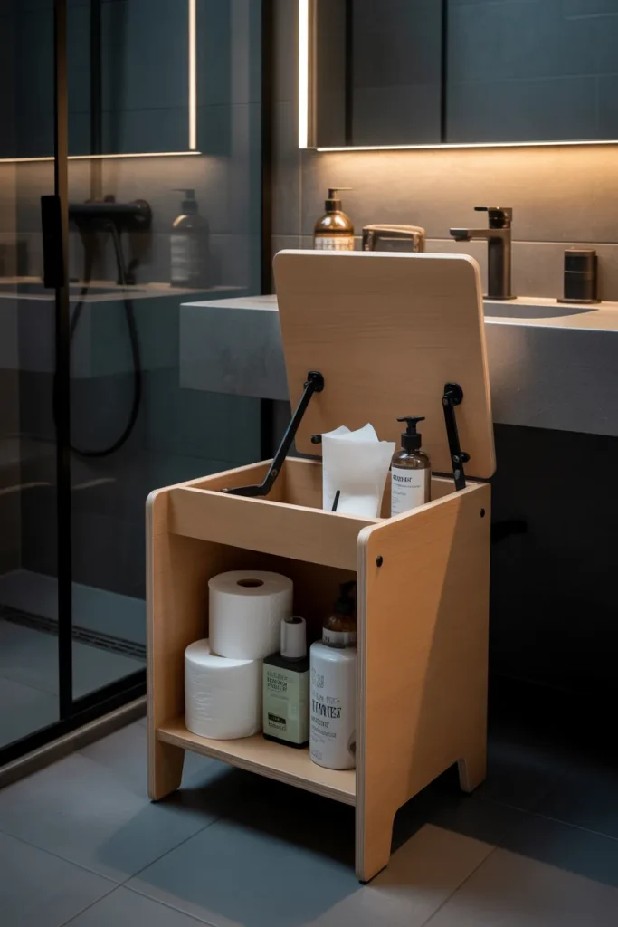 6. A Step Stool That Also Holds Stuff