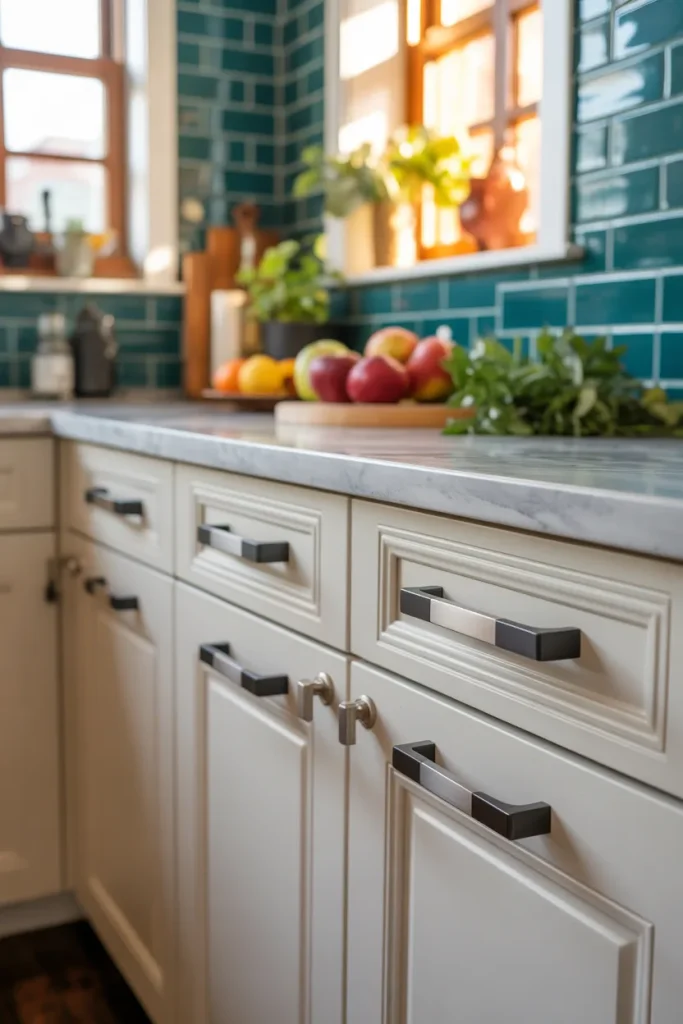 Idea 1 Swap Out Your Cabinet Knobs and Pulls