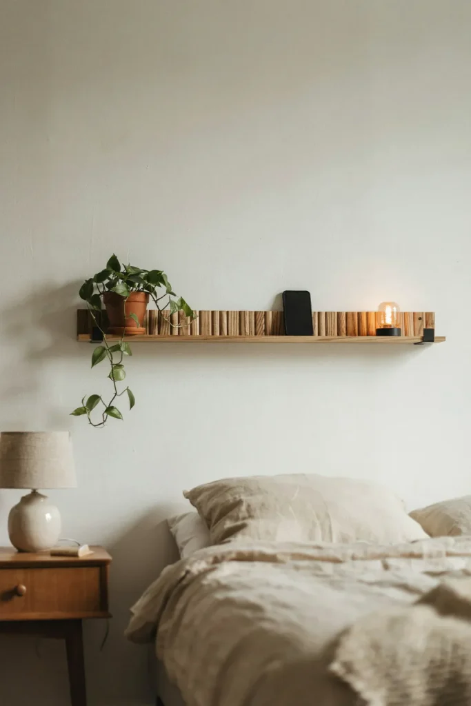 Idea 10 Paint Stick Wall Shelf