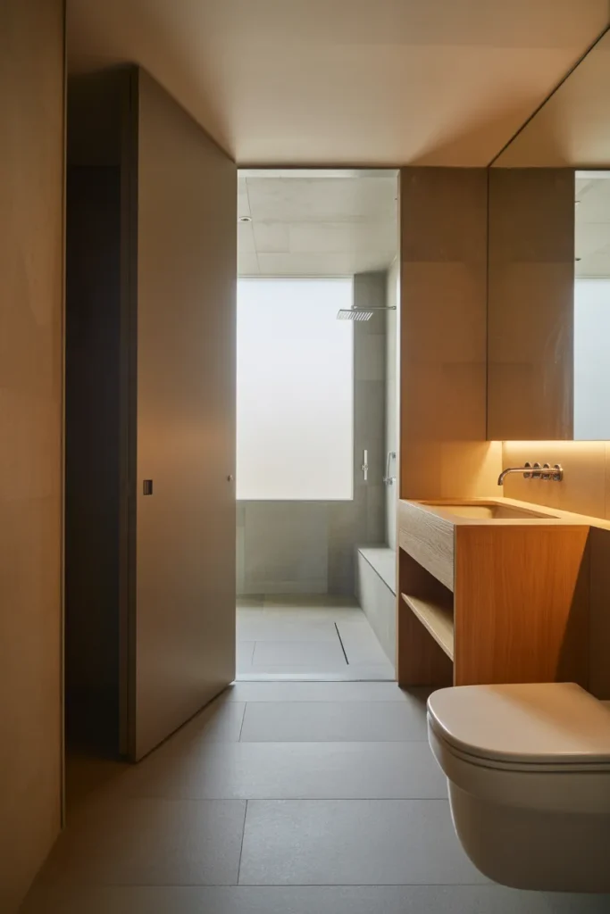 Idea 10 Pocket Door for the Bathroom Itself