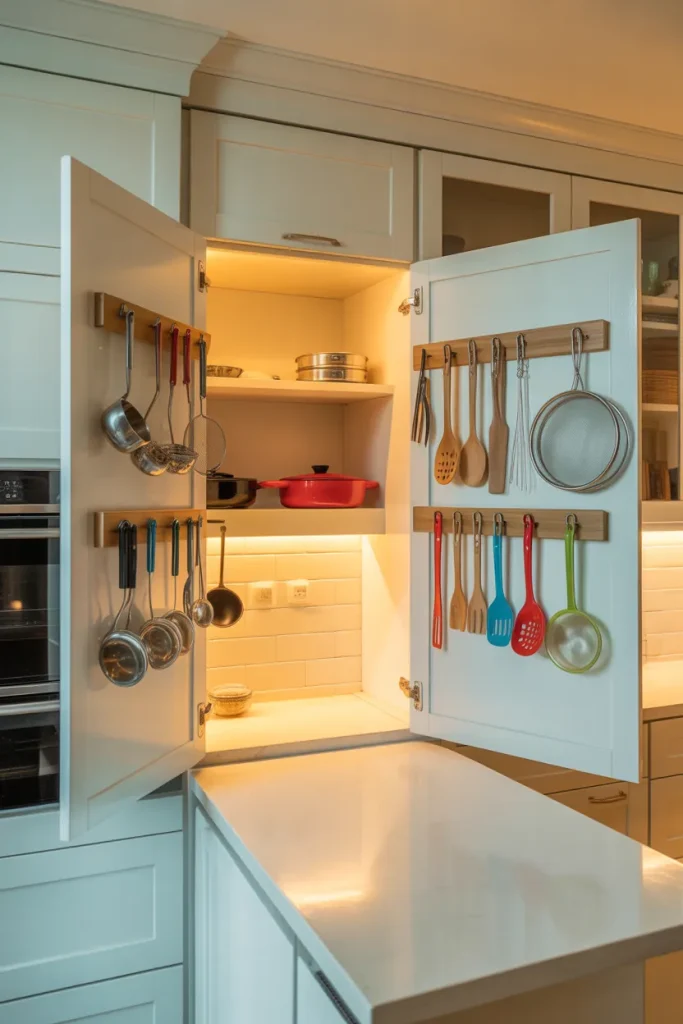 Idea 11 Adhesive Hooks Inside Cabinet Doors