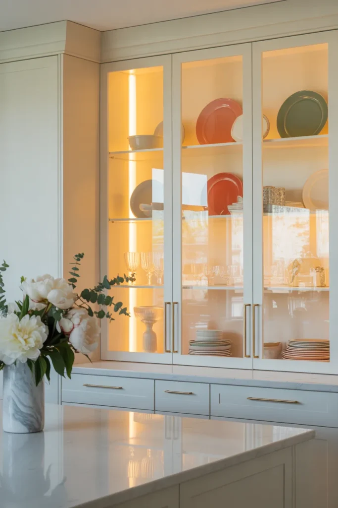Idea 14 Replace One Cabinet Door with Glass
