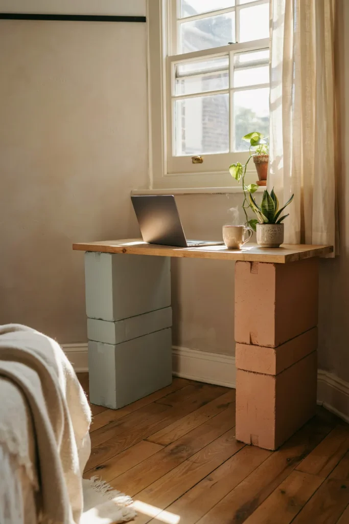 Idea 15 Brick and Board Floating Desk