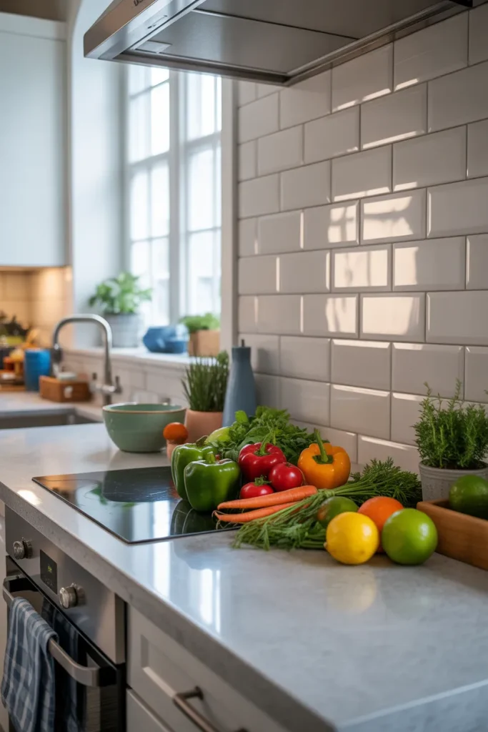 Idea 2 Peel-and-Stick Backsplash That Looks Real