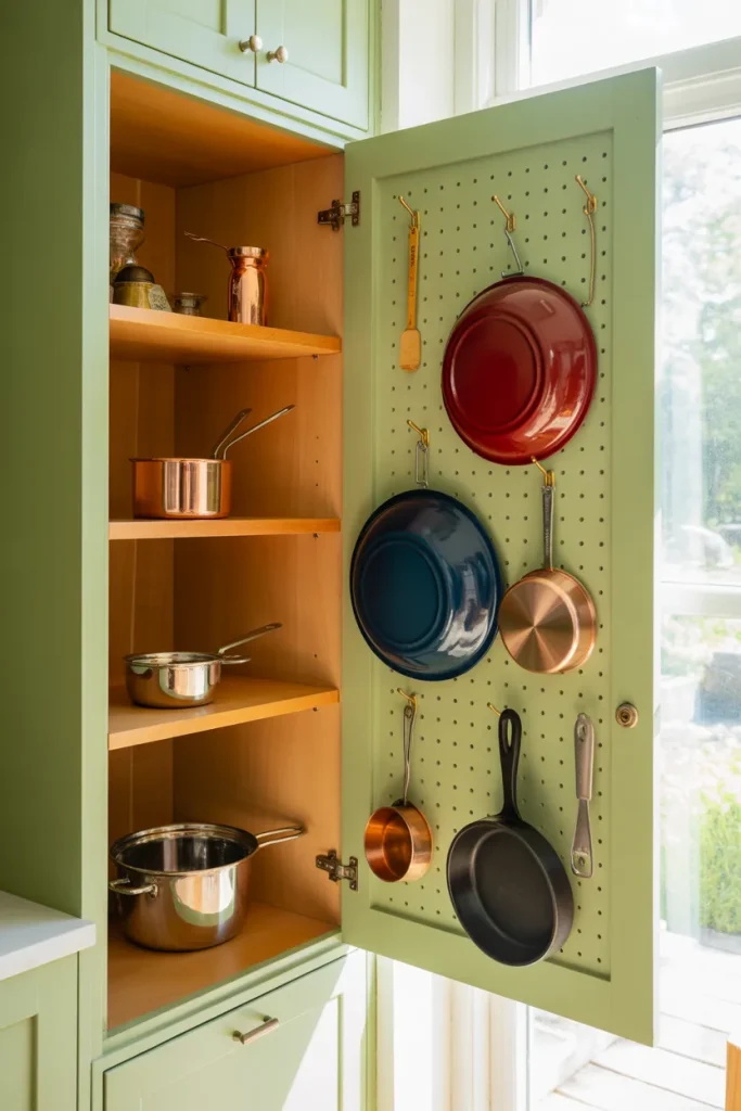 Idea 2 Pegboard on a Cabinet Door