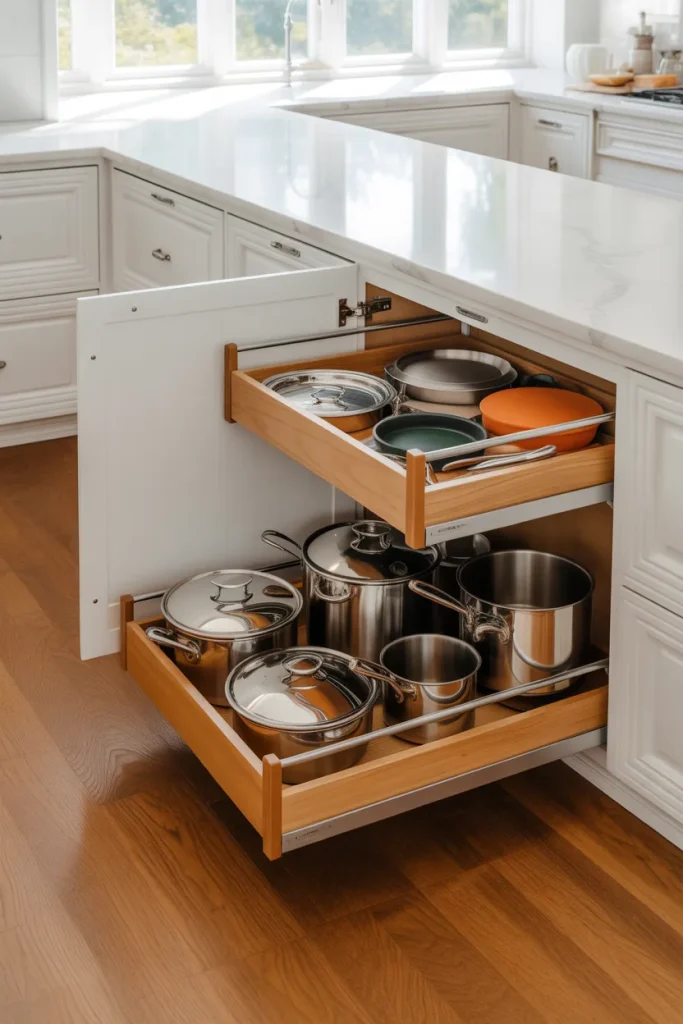 Idea 5 Drawers Inside Deep Cabinets