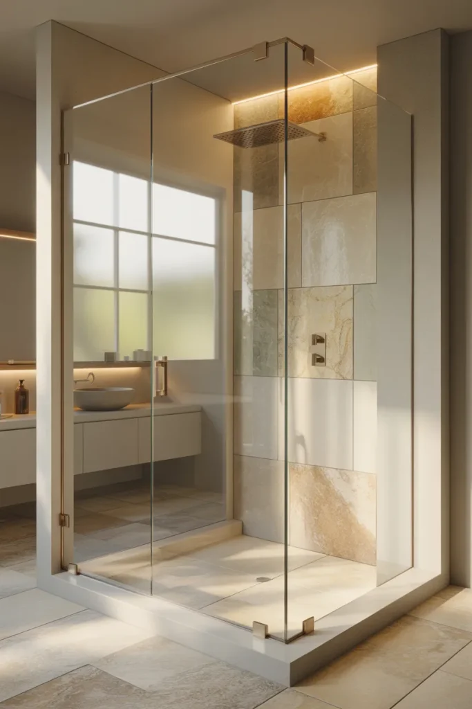 Idea 8 Frameless Glass with a Single Clip