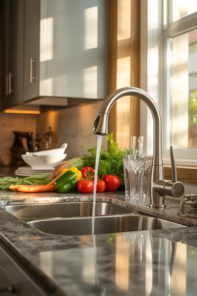 Idea 9 Replace Your Sink Faucet with a Pull-Down